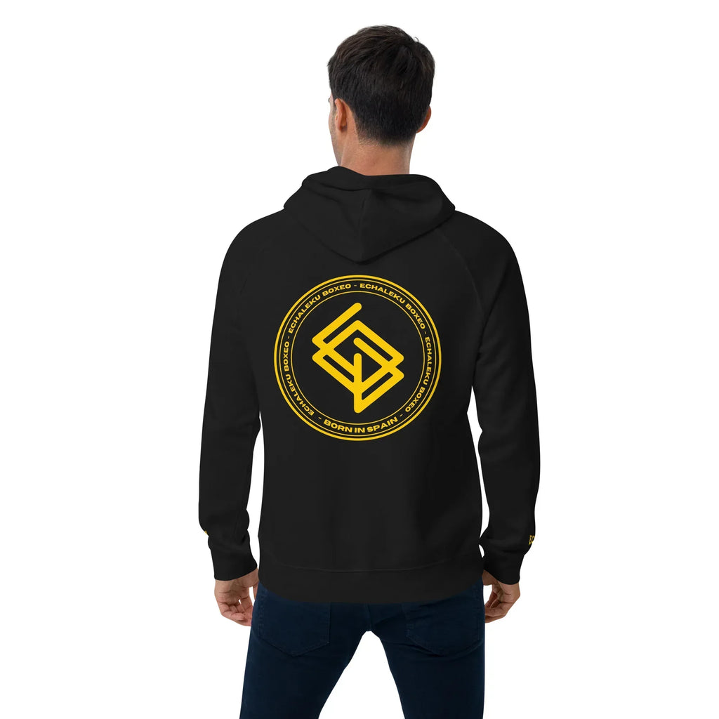 Sudadera Bordada Capucha Unisex Echaleku Boxing Team Gold - Echaleku Boxeo