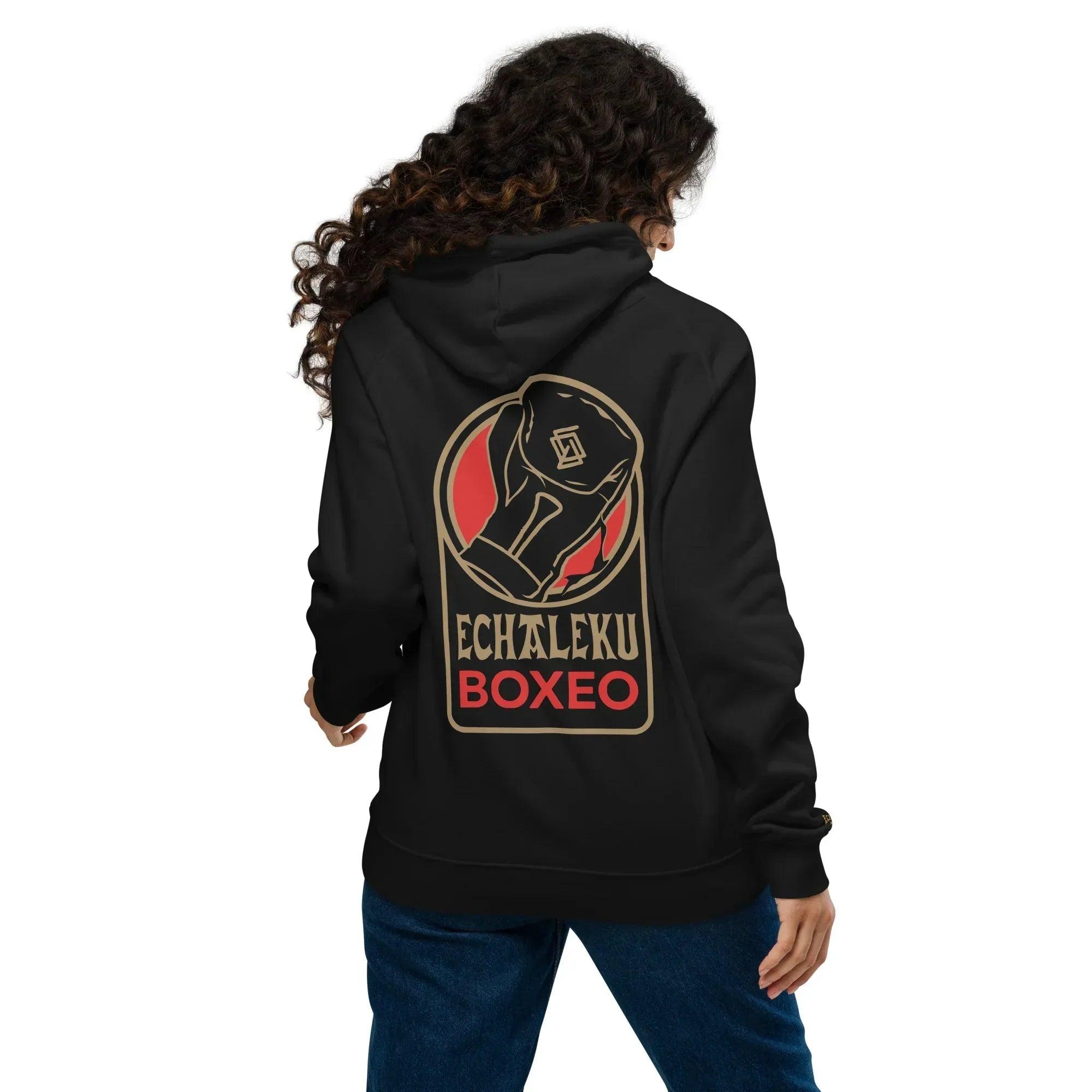 Sudadera Bordada Capucha Unisex Guante Rojo - Echaleku Boxeo
