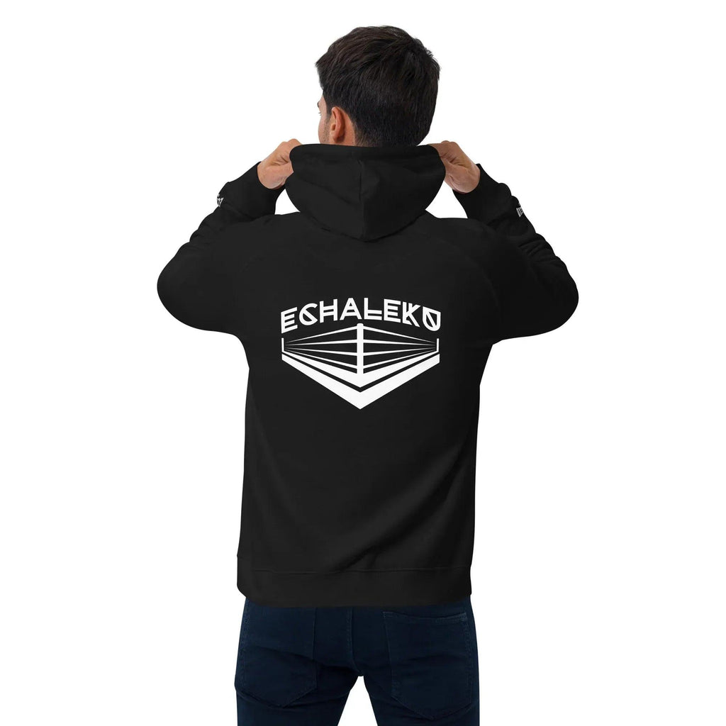 Sudadera Bordada Capucha Unisex Ring lateral - Echaleku Boxeo