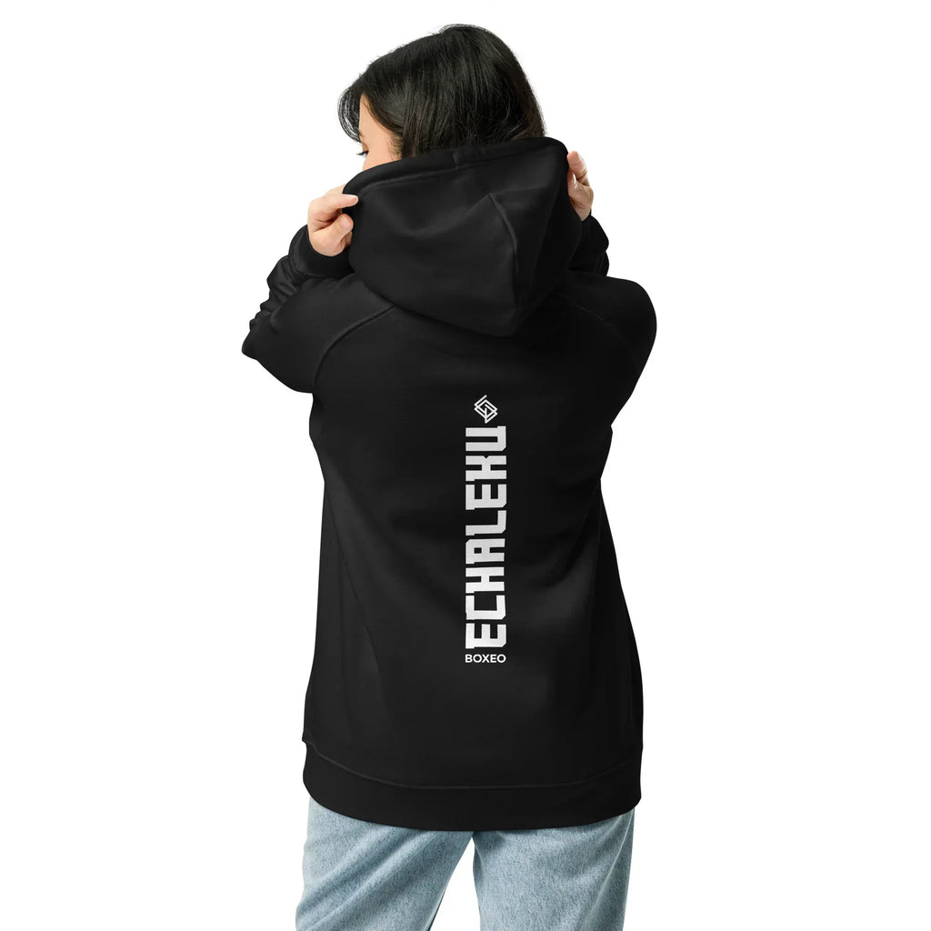 Sudadera Bordada Capucha Unisex Vertical - Echaleku Boxeo