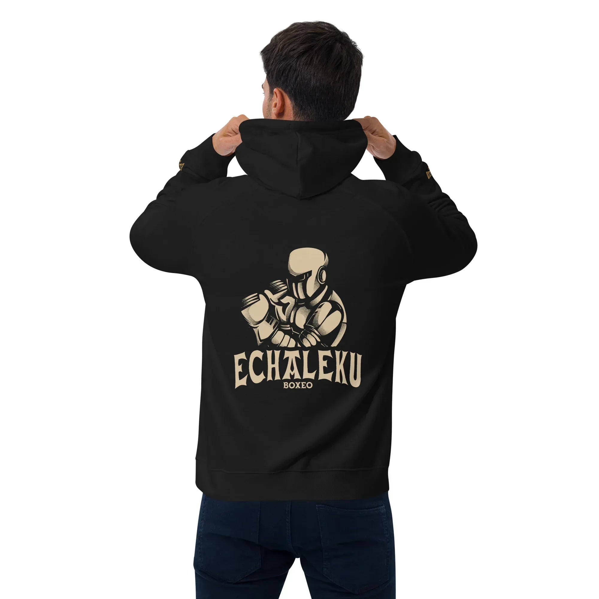 Sudadera Bordada Capucha Unisex Robot Boxeador - Echaleku Boxeo