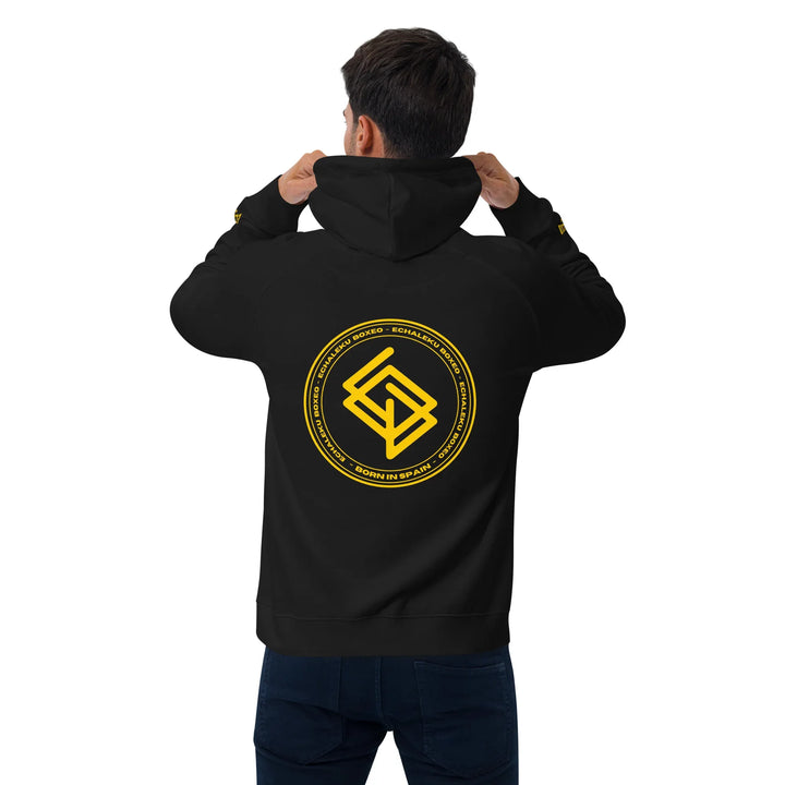 Sudadera Bordada Capucha Unisex Echaleku Boxing Team Gold - Echaleku Boxeo