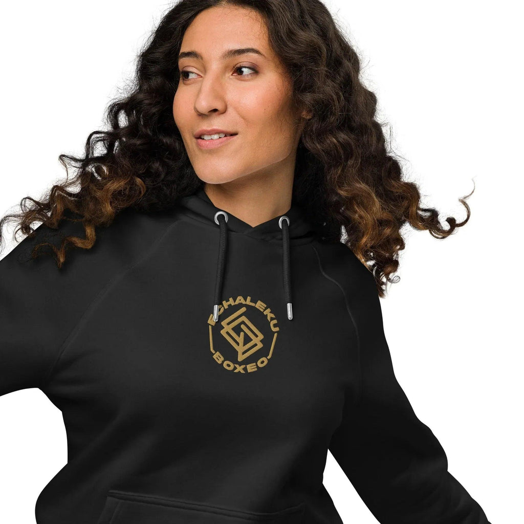 Sudadera Bordada Capucha Unisex Logo Ring - Echaleku Boxeo