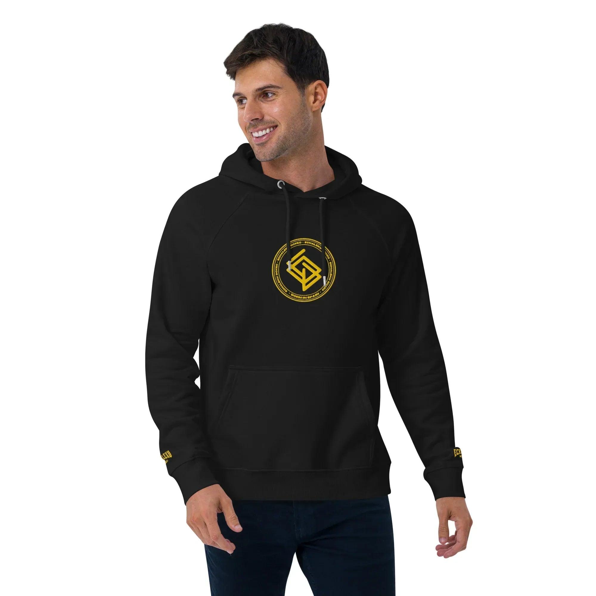 Sudadera Bordada Capucha Unisex Echaleku Boxing Team Gold - Echaleku Boxeo
