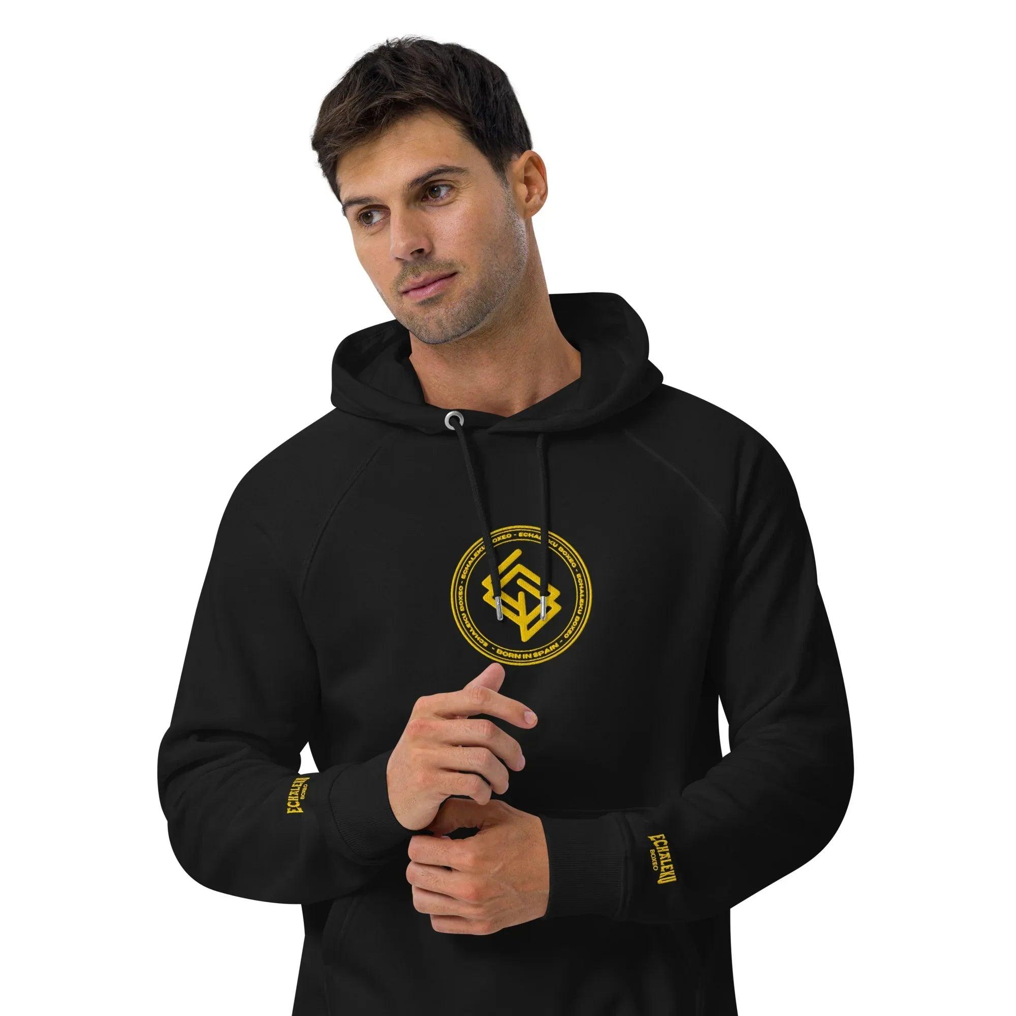 Sudadera Bordada Capucha Unisex Echaleku Boxing Team Gold - Echaleku Boxeo