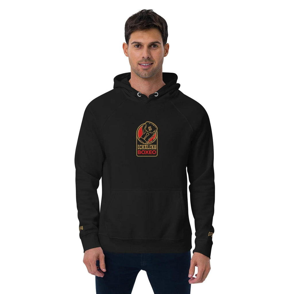Sudadera Bordada Capucha Unisex Guante Rojo - Echaleku Boxeo