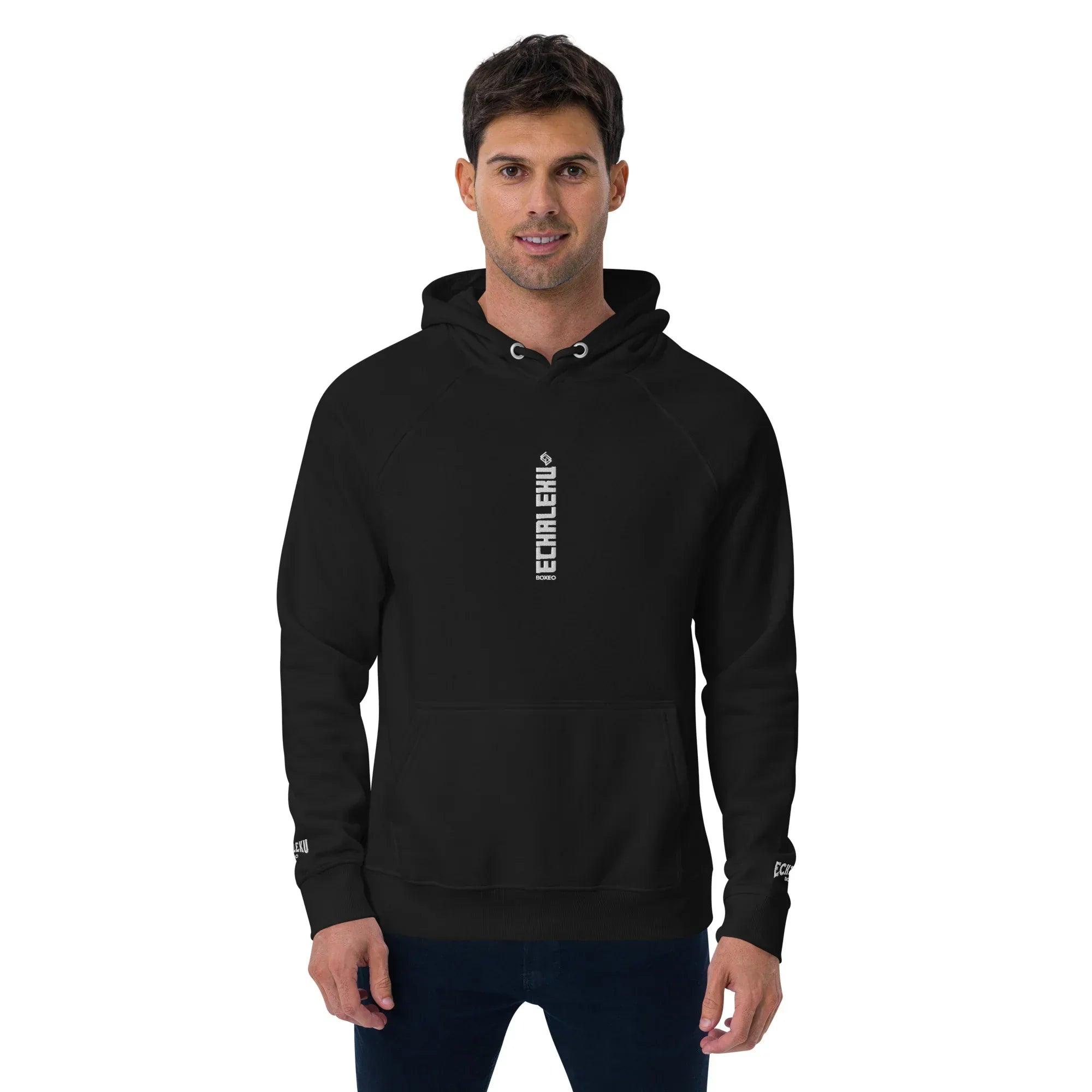 Sudadera Bordada Capucha Unisex Vertical - Echaleku Boxeo