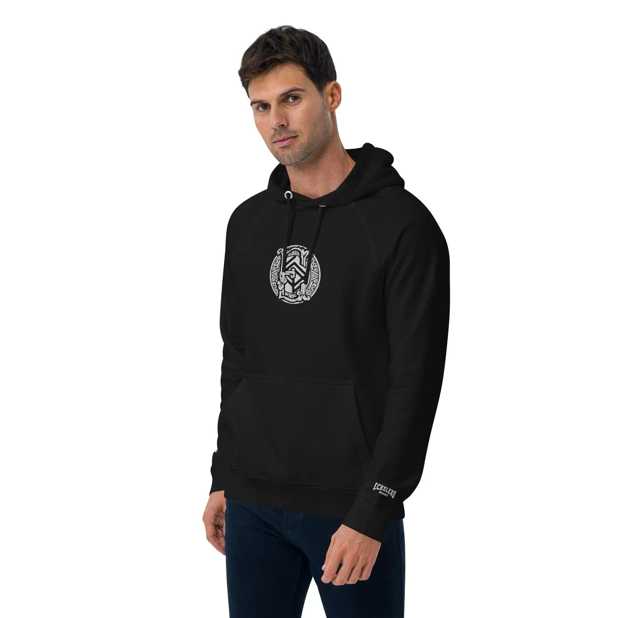 Sudadera Bordada Capucha Unisex E-Ring - Echaleku Boxeo