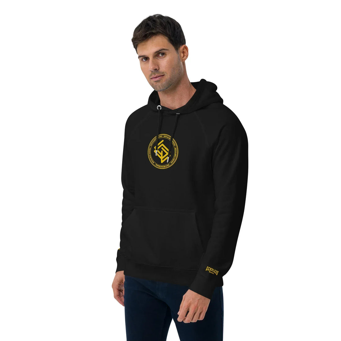 Sudadera Bordada Capucha Unisex Echaleku Boxing Team Gold - Echaleku Boxeo