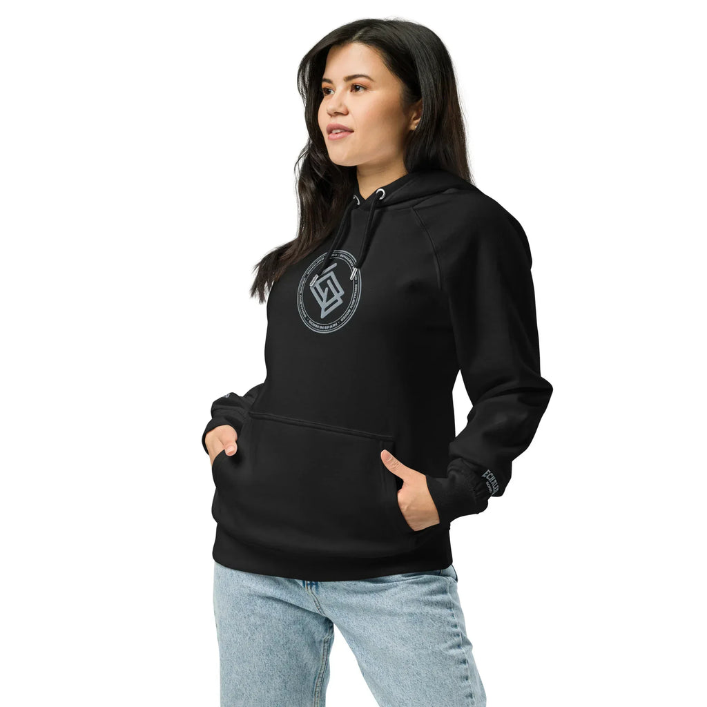 Sudadera Bordada Capucha Unisex Echaleku Boxing Team Silver - Echaleku Boxeo