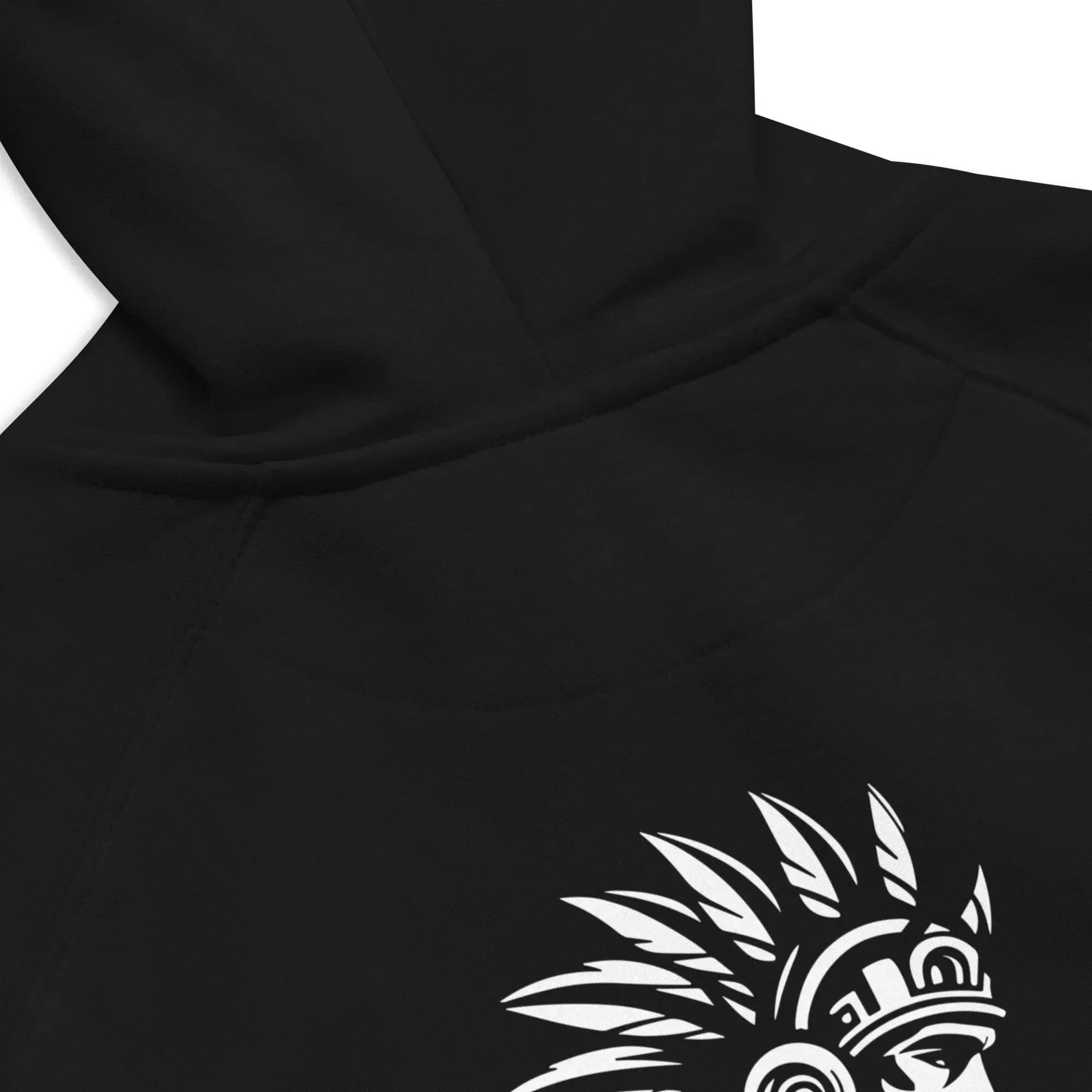 Sudadera Bordada Capucha Unisex Indio Mexicano Boxeador - Echaleku Boxeo