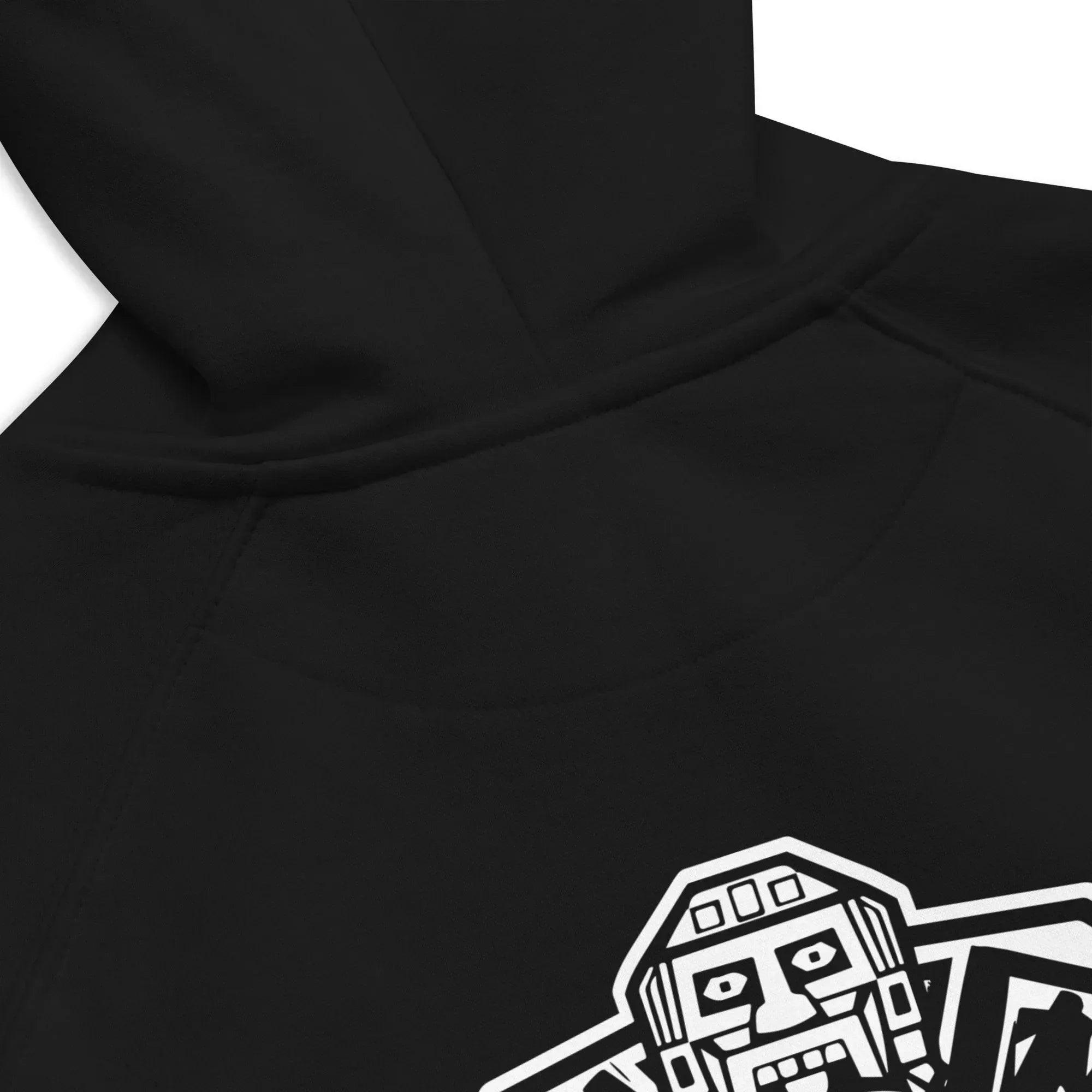 Sudadera Bordada Capucha Unisex Cabeza Indio Mexicano - Echaleku Boxeo