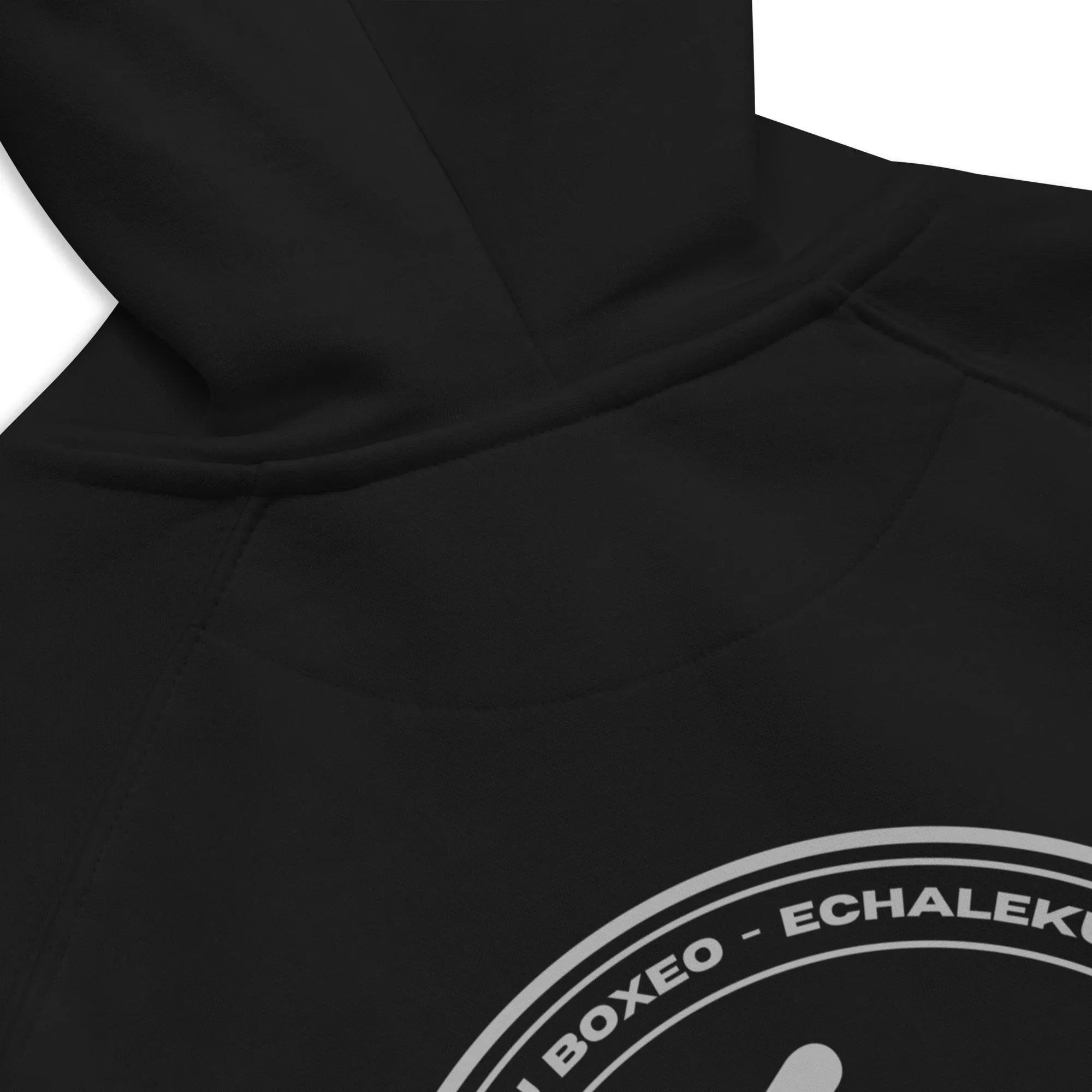 Sudadera Bordada Capucha Unisex Echaleku Boxing Team Silver - Echaleku Boxeo