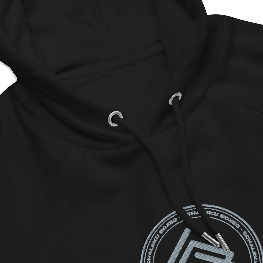 Sudadera Bordada Capucha Unisex Echaleku Boxing Team Silver - Echaleku Boxeo