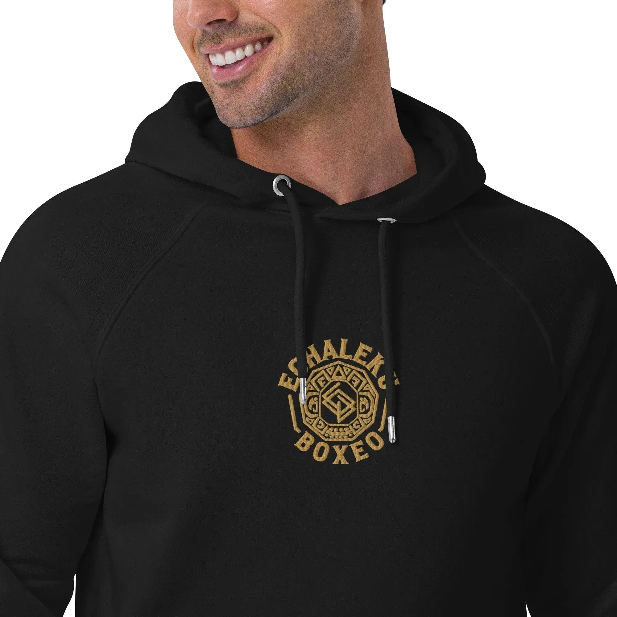 Sudadera Bordada Capucha Unisex Ring México - Echaleku Boxeo