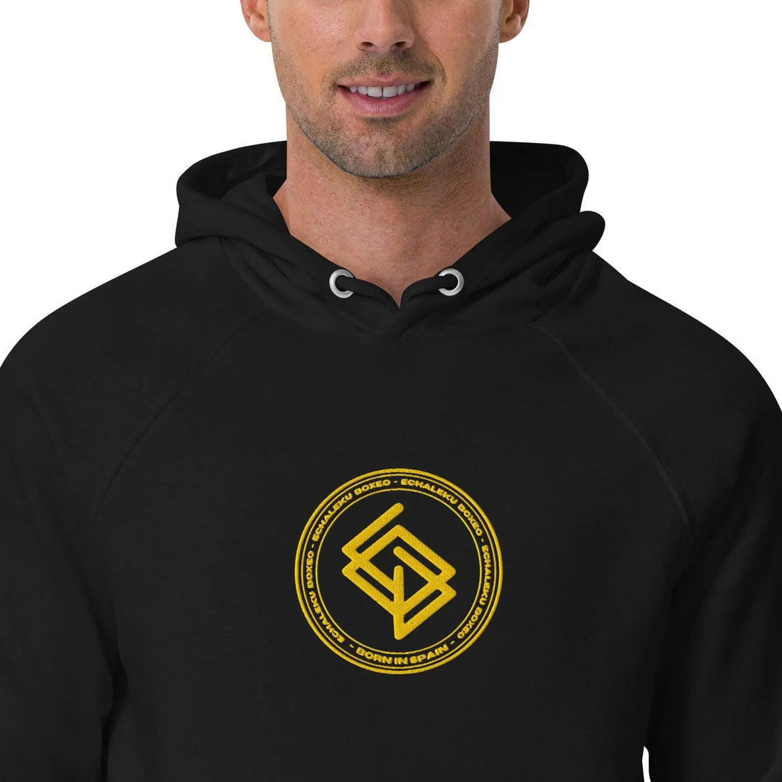 Sudadera Bordada Capucha Unisex Echaleku Boxing Team Gold - Echaleku Boxeo