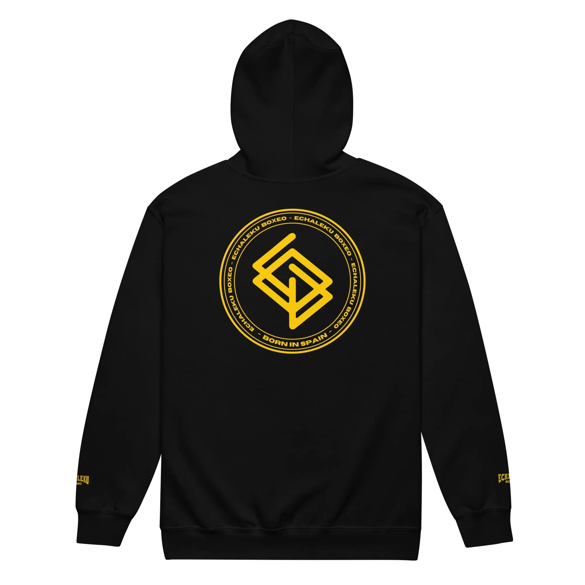 Sudadera Bordada Capucha Cremallera Unisex Echaleku Boxing Team Gold - Echaleku Boxeo