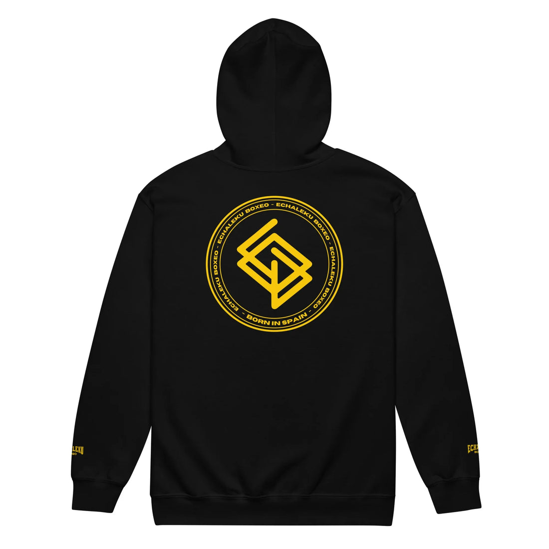 Sudadera Bordada Capucha Cremallera Unisex Echaleku Boxing Team Gold - Echaleku Boxeo