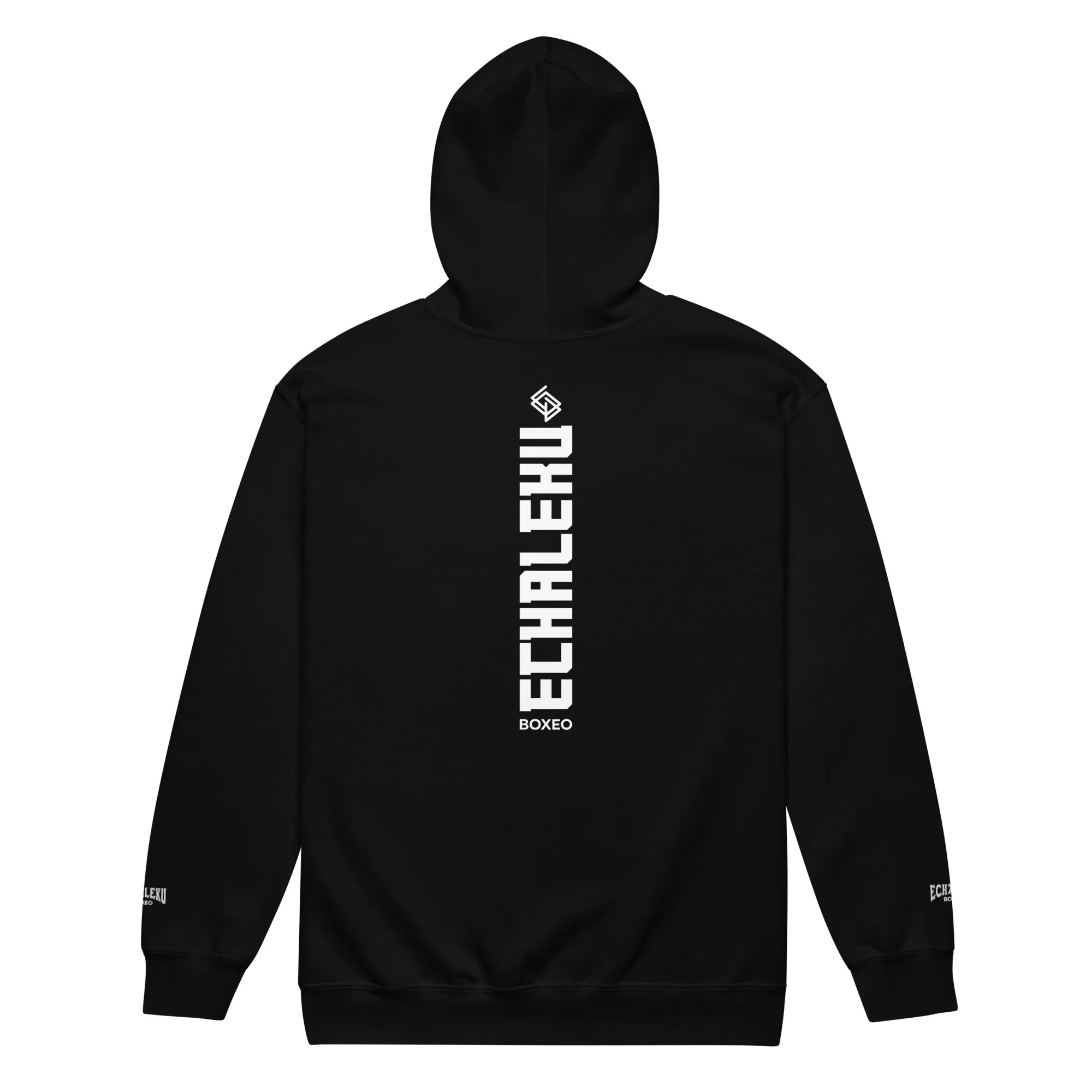 Sudadera Bordada Capucha Cremallera Unisex Vertical - Echaleku Boxeo