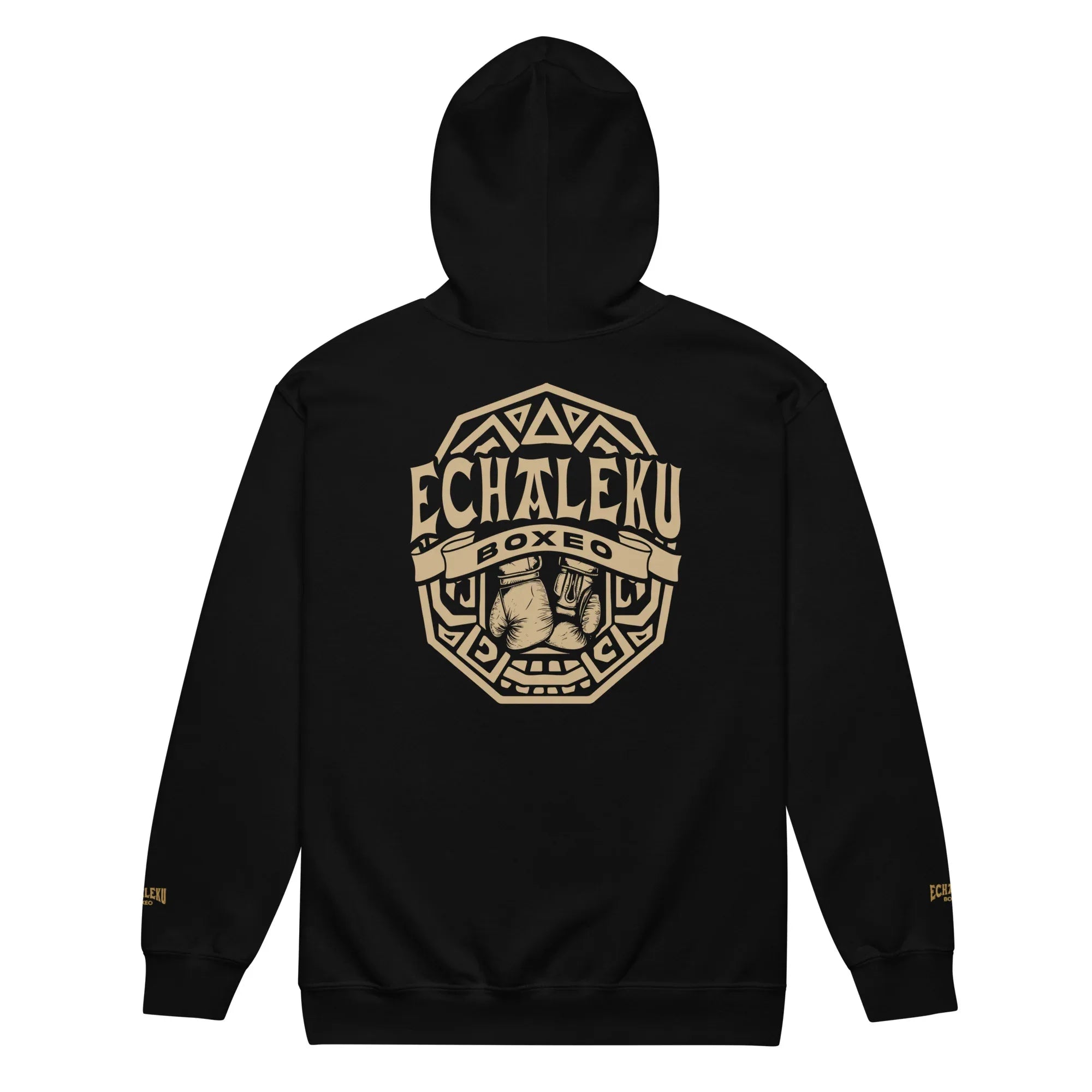 Sudadera Bordada Capucha Cremallera Unisex Guantes México - Echaleku Boxeo