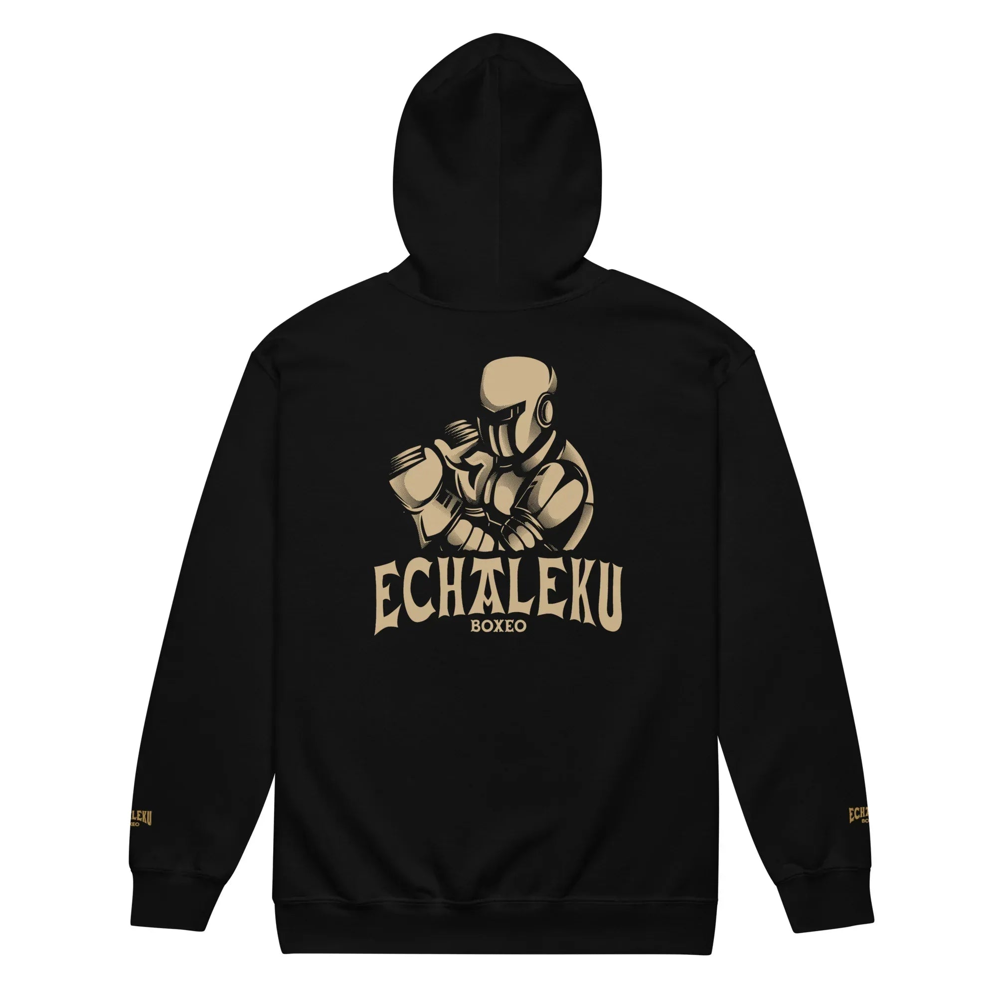 Sudadera Bordada Capucha Cremallera Unisex Robot Boxeador - Echaleku Boxeo