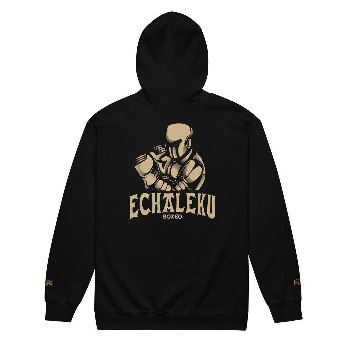 Sudadera Bordada Capucha Cremallera Unisex Robot Boxeador - Echaleku Boxeo