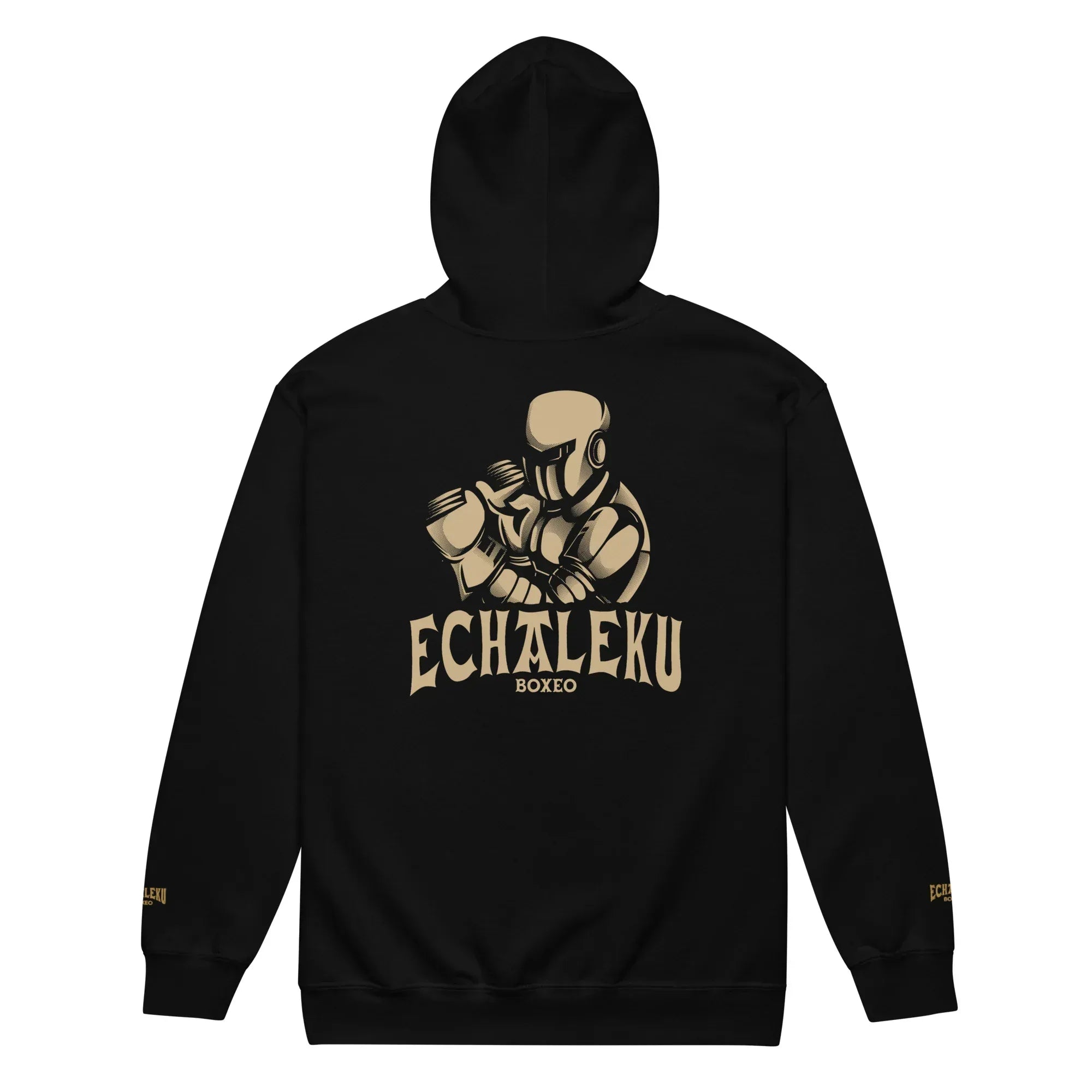 Sudadera Bordada Capucha Cremallera Unisex Robot Boxeador - Echaleku Boxeo