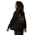 Sudadera Bordada Capucha Cremallera Unisex Guante Rojo - Echaleku Boxeo
