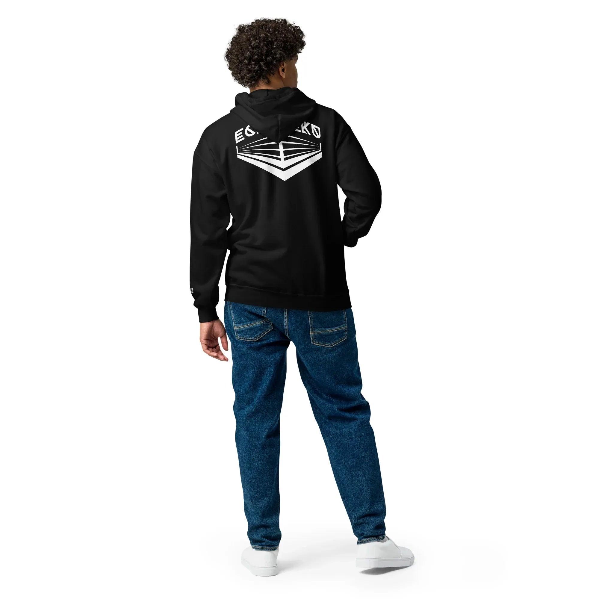 Sudadera Bordada Capucha Cremallera Unisex Ring Lateral - Echaleku Boxeo