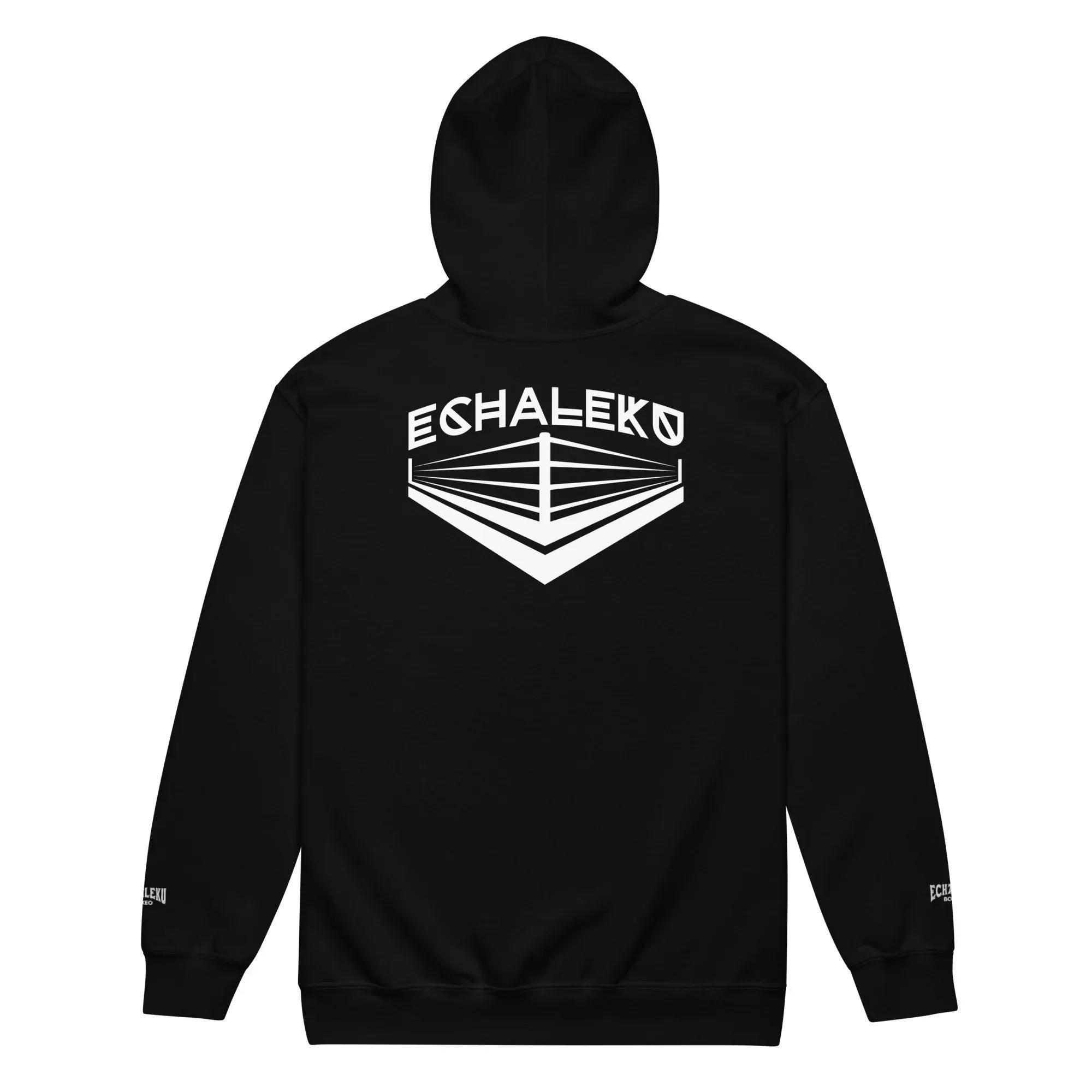 Sudadera Bordada Capucha Cremallera Unisex Ring Lateral - Echaleku Boxeo