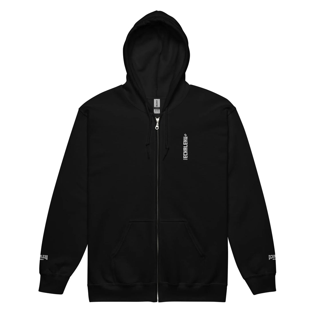 Sudadera Bordada Capucha Cremallera Unisex Vertical - Echaleku Boxeo
