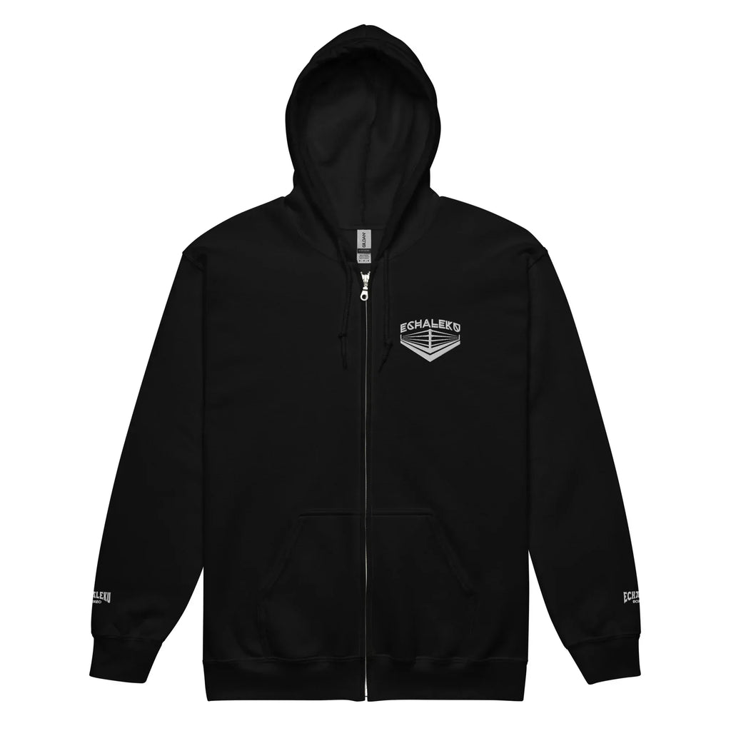 Sudadera Bordada Capucha Cremallera Unisex Ring Lateral - Echaleku Boxeo