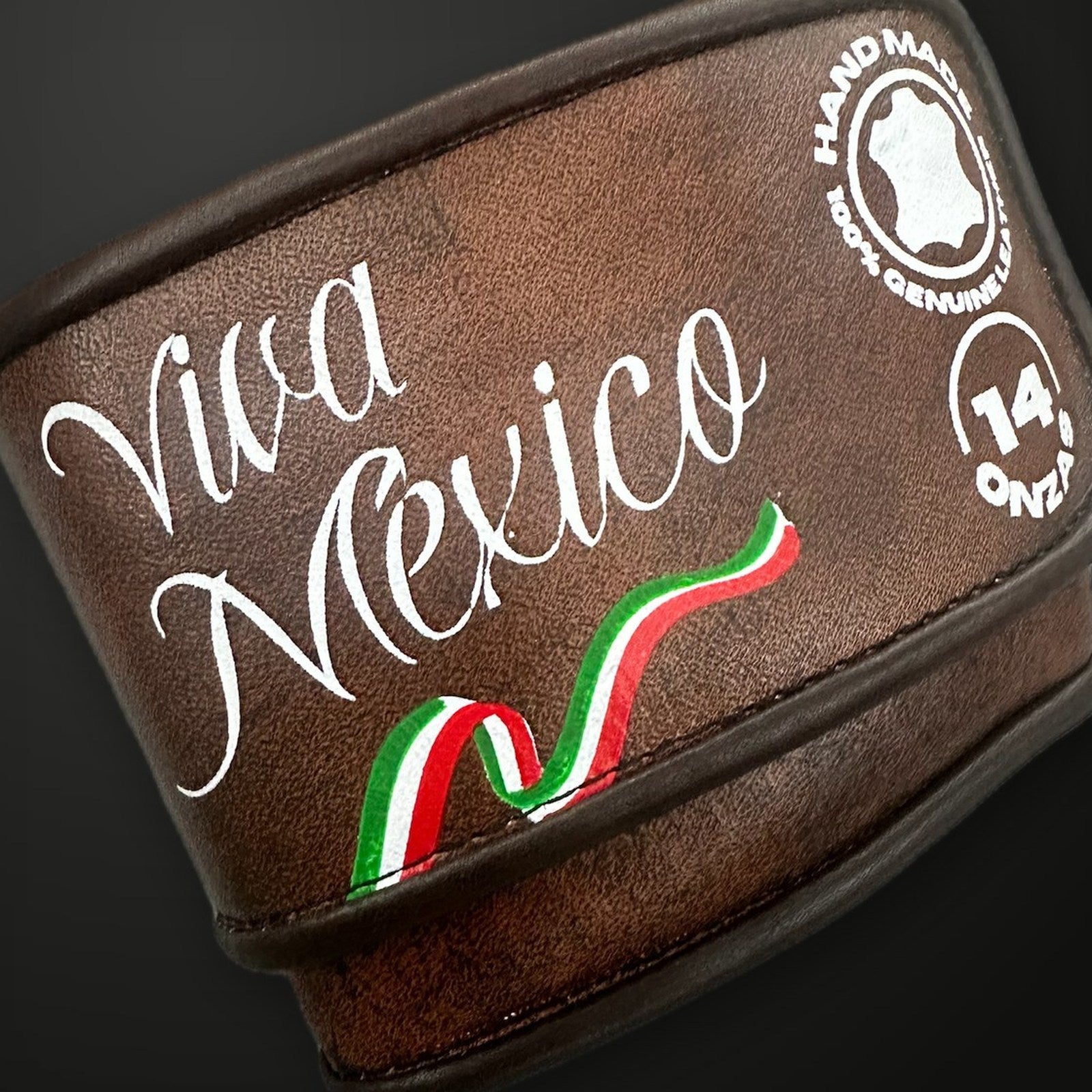 Guantes de boxeo Viva México marrones Echaleku Boxeo, detalle 4