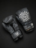 Guantes de boxeo Viva México Negro, vista del dorso y la palma