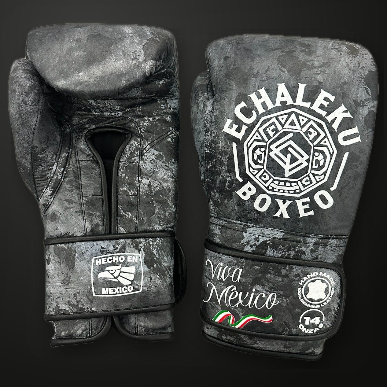 Guantes de boxeo Viva México negros Echaleku Boxeo, vista 1