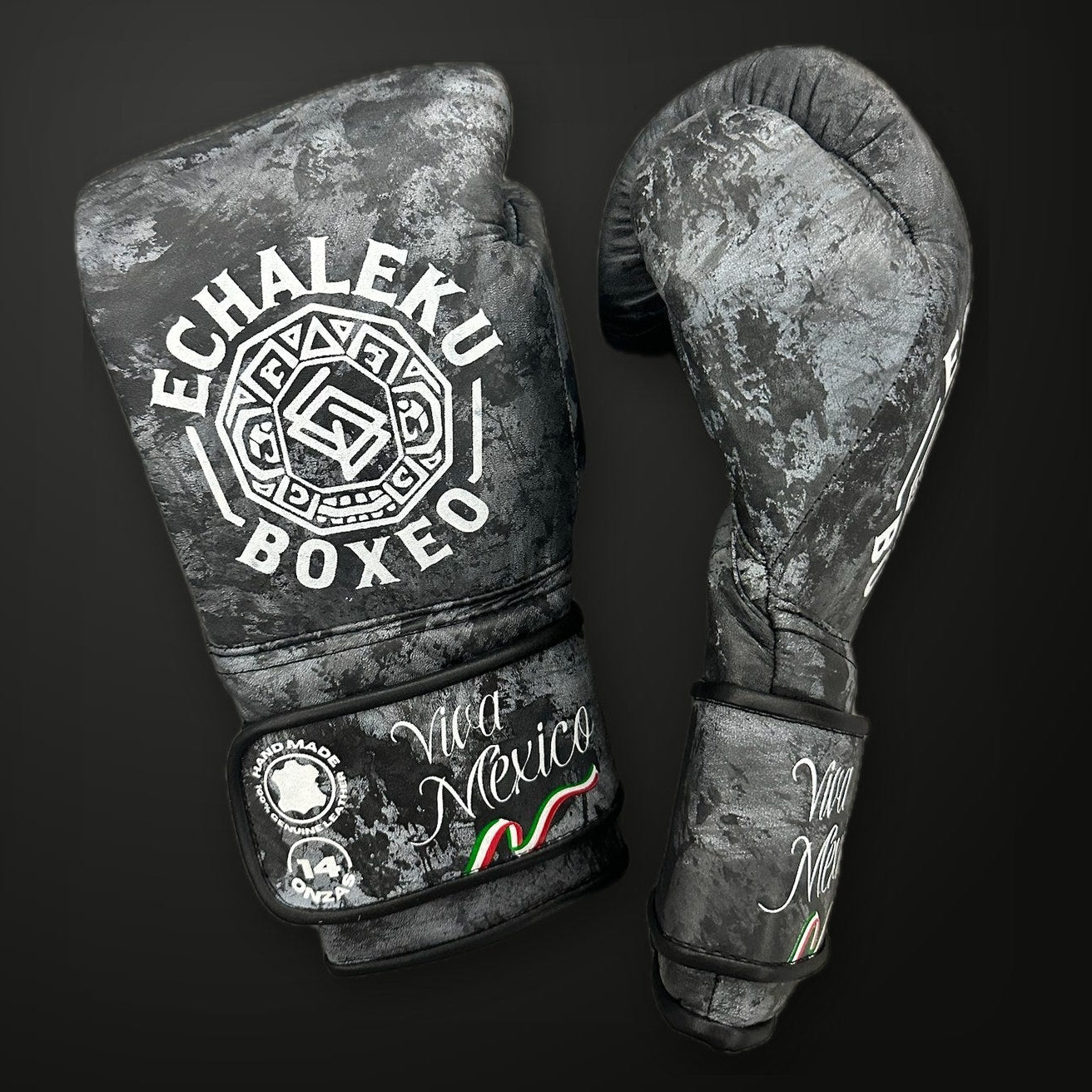 Guantes de boxeo Viva México negros Echaleku Boxeo, vista 2